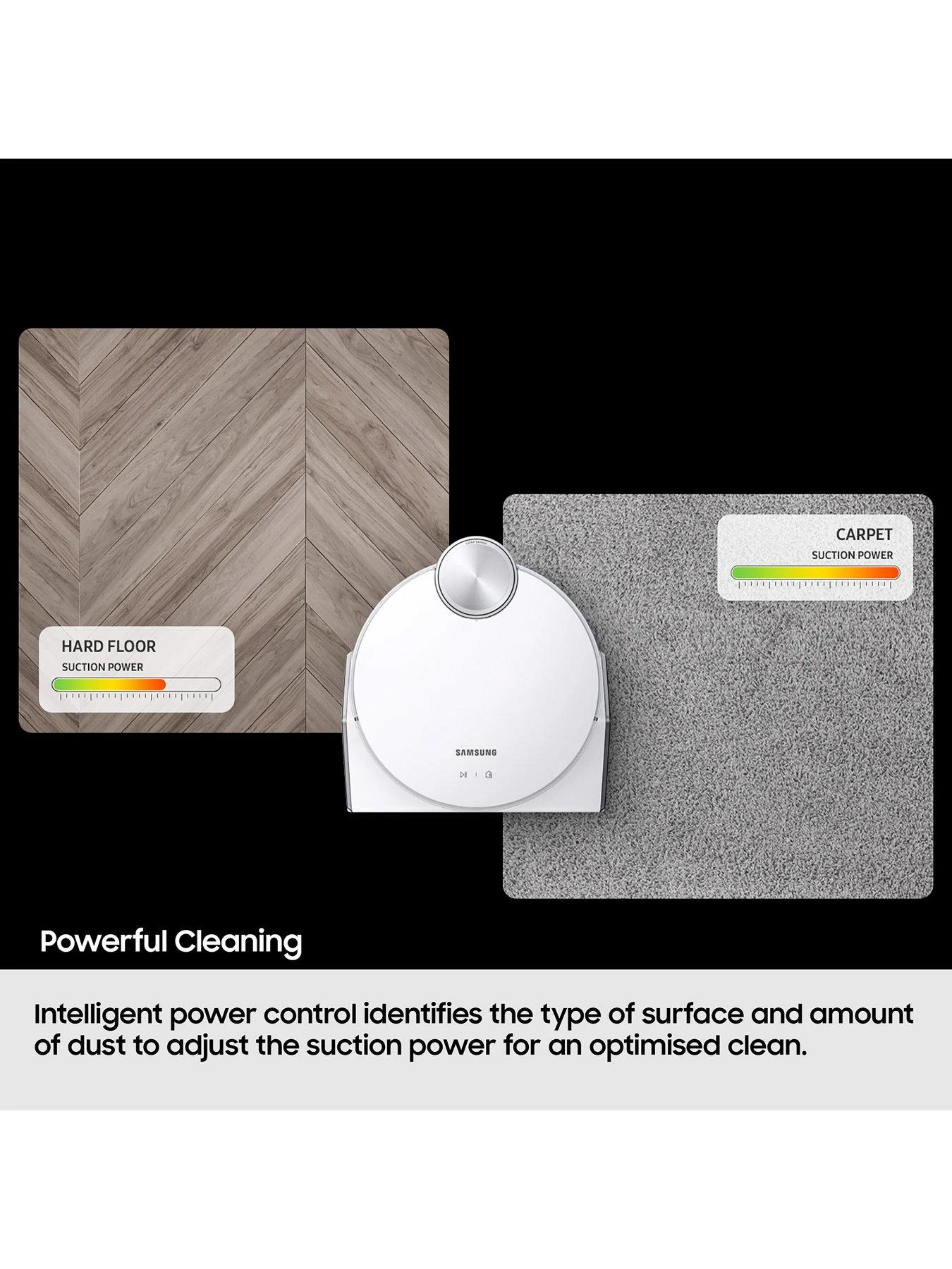 Samsung Jet Bot™ VR30T80313W/EU Robot Vacuum Cleaner - Max 60W Suction Power With LiDAR Sensor - White 7 Samsung Jet Bot™ VR30T80313W/EU Robot Vacuum Cleaner - Max 60W Suction Power With LiDAR Sensor - White - Image 5