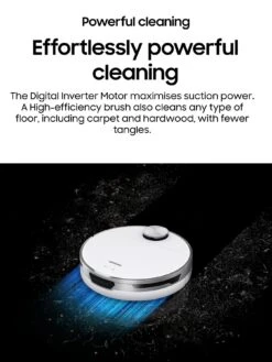 Samsung Jet Bot™ VR30T80313W/EU Robot Vacuum Cleaner - Max 60W Suction Power With LiDAR Sensor - White 16 Samsung Jet Bot™ VR30T80313W/EU Robot Vacuum Cleaner - Max 60W Suction Power With LiDAR Sensor - White -Household Appliances Store U6K93 SQ7 0000000088 NO COLOR ICf