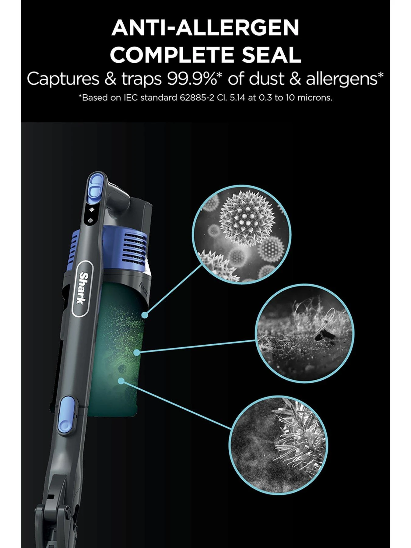 Shark Cordless Stick Vacuum With Anti Hair-Wrap And Flexology 40 Mins - IZ202UK 8 Shark Cordless Stick Vacuum With Anti Hair-Wrap And Flexology 40 Mins - IZ202UK - Image 6