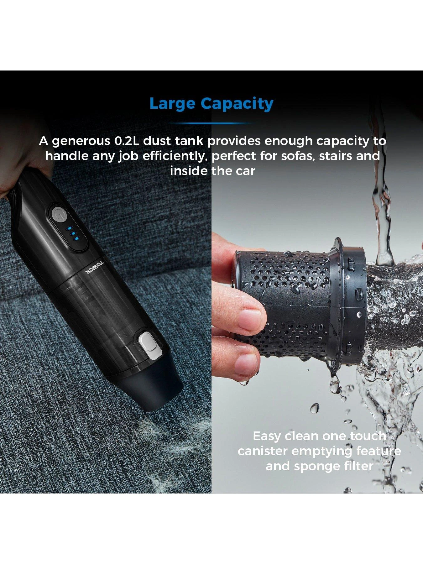 Tower Optimum 14.8V Handheld Vacuum Cleaner 7 Tower Optimum 14.8V Handheld Vacuum Cleaner - Image 5