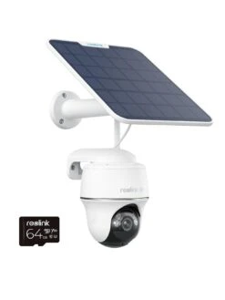Reolink ARGUS PT ULTRA 4K PanTilt Battery & Solar Kit +64GB SD Card
