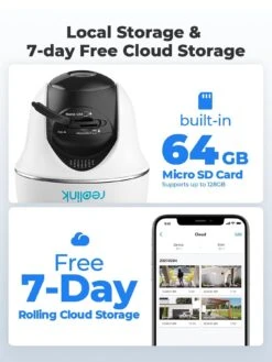 Reolink GO PT 4G LTE 2K PT Battery & Solar Kit +64GB SD CARD +SIM -Household Appliances Store VOOJH SQ6 0000000013 WHITE SLd2