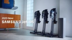 Samsung Jet 95 Pro Max 210W Cordless Vacuum Cleaner With Pet Tool+ & Spray Spinning Sweeper - Midnight Blue -Household Appliances Store VQ3Z1 SQ8 0000000099 N A DVvL