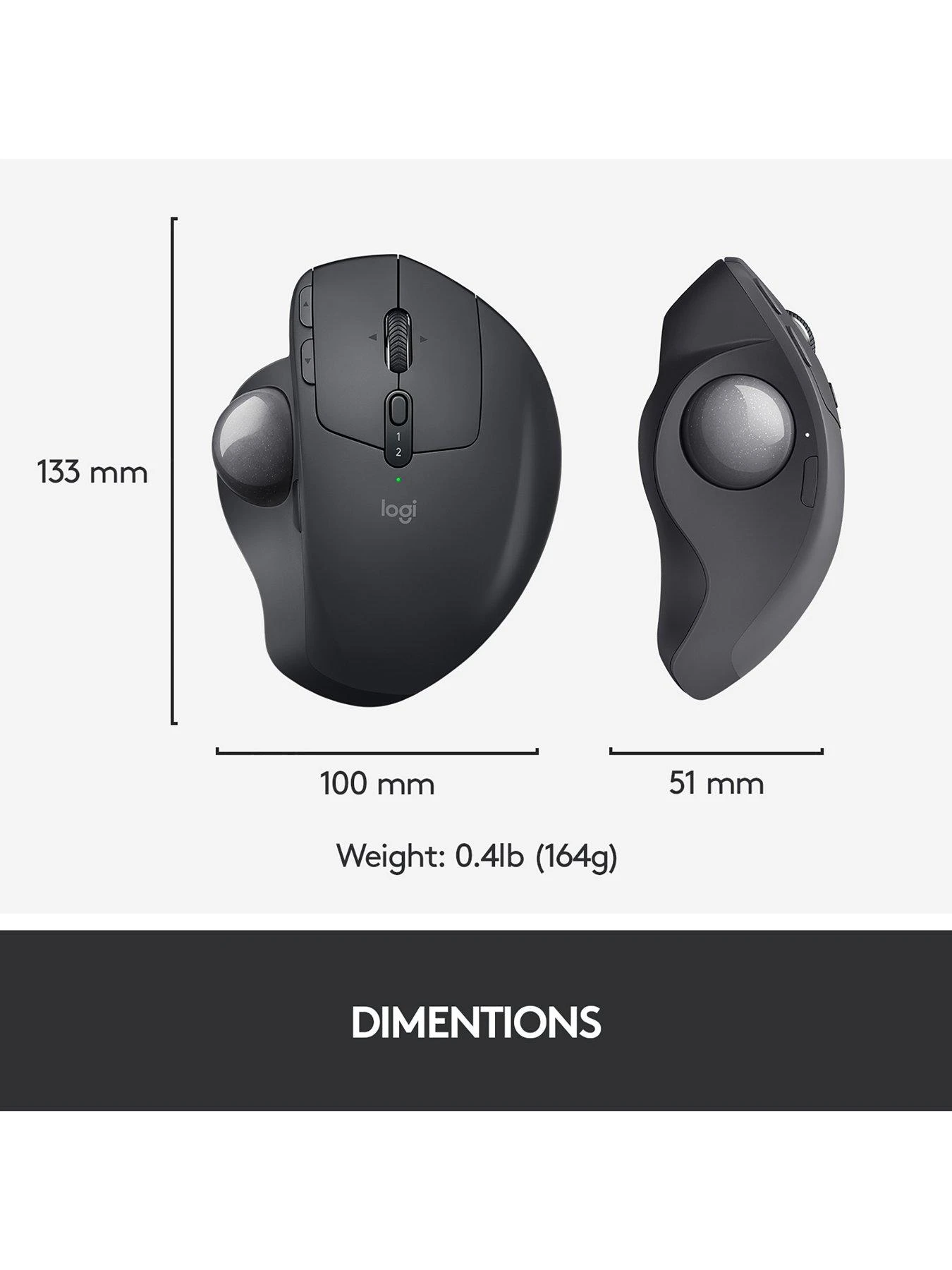 Logitech MX Ergo Wireless Trackball Mouse 8 Logitech MX Ergo Wireless Trackball Mouse - Image 6