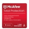 McAfee Total Protection 1 Device 12 Months Subscription (digital Download) 1 McAfee Total Protection 1 Device 12 Months Subscription (digital Download) -Household Appliances Store QPJN6 SQ1 0000000004 BLACK SLf