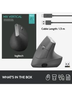 Logitech MX VERTICAL Ergonomic Wireless Mouse - Graphite 16 Logitech MX VERTICAL Ergonomic Wireless Mouse - Graphite -Household Appliances Store QXLU4 SQ7 0000000099 N A SLd3