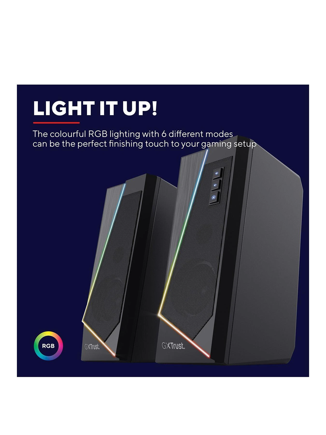 Trust GXT609 ZOXA RGB LED Illuminated Speaker Set 5 Trust GXT609 ZOXA RGB LED Illuminated Speaker Set - Image 3