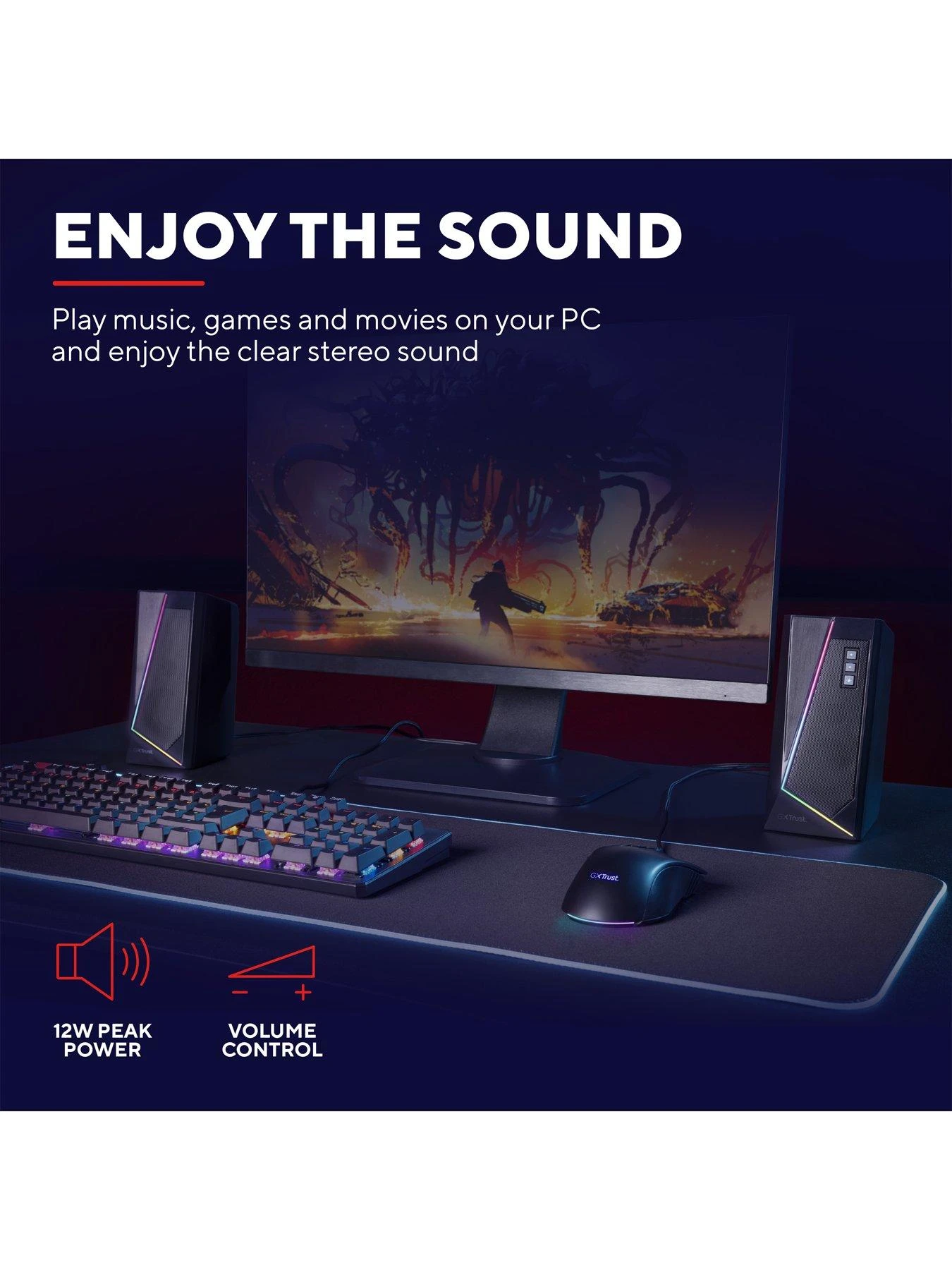 Trust GXT609 ZOXA RGB LED Illuminated Speaker Set 6 Trust GXT609 ZOXA RGB LED Illuminated Speaker Set - Image 4