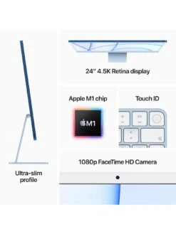 Apple IMac (M1, 2021) 24 Inch With Retina 4.5K Display, 8-core CPU, 8-core GPU, 512Gb Storage - Silver -Household Appliances Store RQK9F SQ5 0000000035 SILVER SLd1