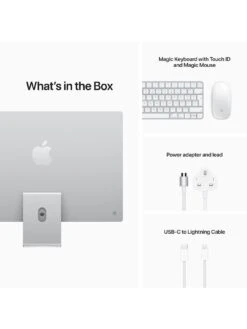 Apple IMac (M1, 2021) 24 Inch With Retina 4.5K Display, 8-core CPU, 8-core GPU, 512Gb Storage - Silver -Household Appliances Store RQK9F SQ7 0000000035 SILVER SLd3