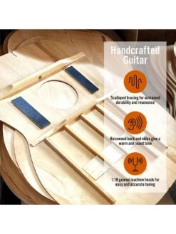 3rd Avenue Full Size 4/4 Classical Guitar Beginner Bundle - 6 Months FREE Lessons - Sunburst -Household Appliances Store TATMK SQ4 0000000099 N A SLd2