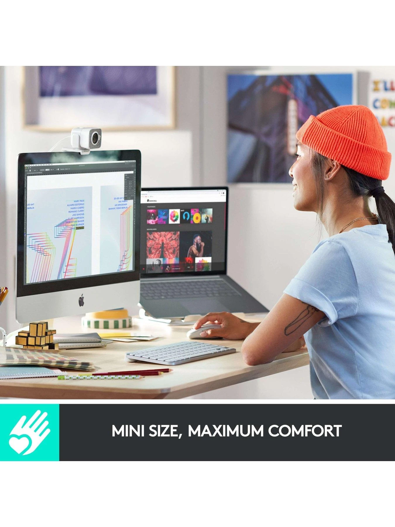 Logitech MX Keys Mini For Mac Minimalist Wireless Illuminated Keyboard - PALE GREY 6 Logitech MX Keys Mini For Mac Minimalist Wireless Illuminated Keyboard - PALE GREY - Image 4