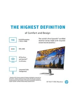HP M27f 27in Full HD IPS Monitor (HDMI, VGA) 11 HP M27f 27in Full HD IPS Monitor (HDMI, VGA) -Household Appliances Store TKR7W SQ2 0000000088 NO COLOR SLb