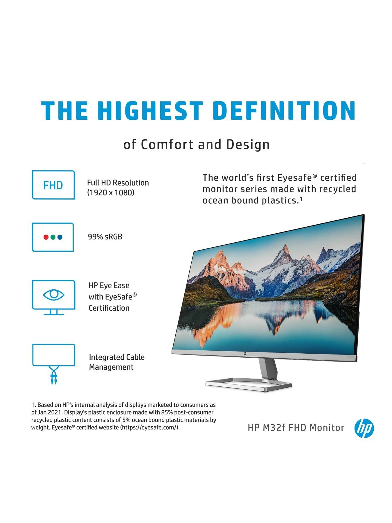 HP M32f 32in Full HD IPS Monitor 8 HP M32f 32in Full HD IPS Monitor - Image 6