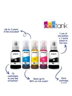 Epson® Epson EcoTank ET-2850 Inkjet Printer -Household Appliances Store TUKQC SQ3 0000000004 BLACK SLa