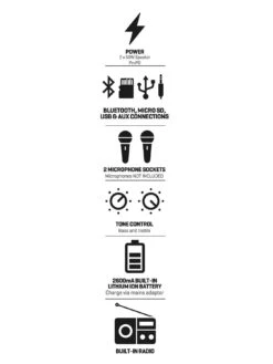 Daewoo 100W Bluetooth Barrel Speaker -Household Appliances Store UC9NW SQ6 0000000004 BLACK SLd2