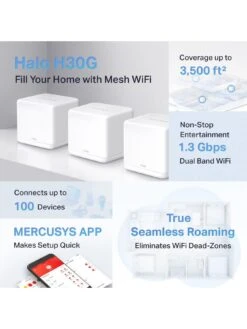 TP-Link TP Link Mercusys Halo H30G (3-Pack) -Household Appliances Store UTYFR SQ7 0000000099 N A SLd3