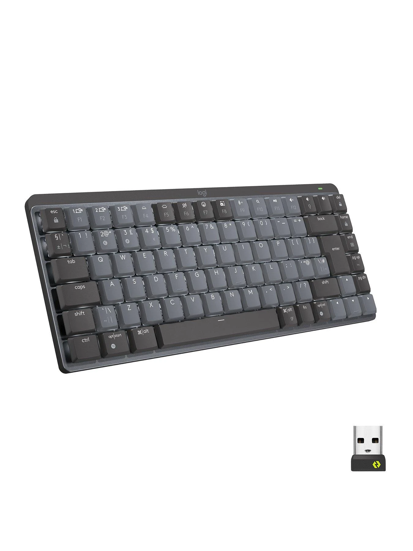 Logitech MX Mechanical Mini Minimalist Wireless Illuminated Keyboard - GRAPHITE - UK - EMEA 3 Logitech MX Mechanical Mini Minimalist Wireless Illuminated Keyboard - GRAPHITE - UK - EMEA