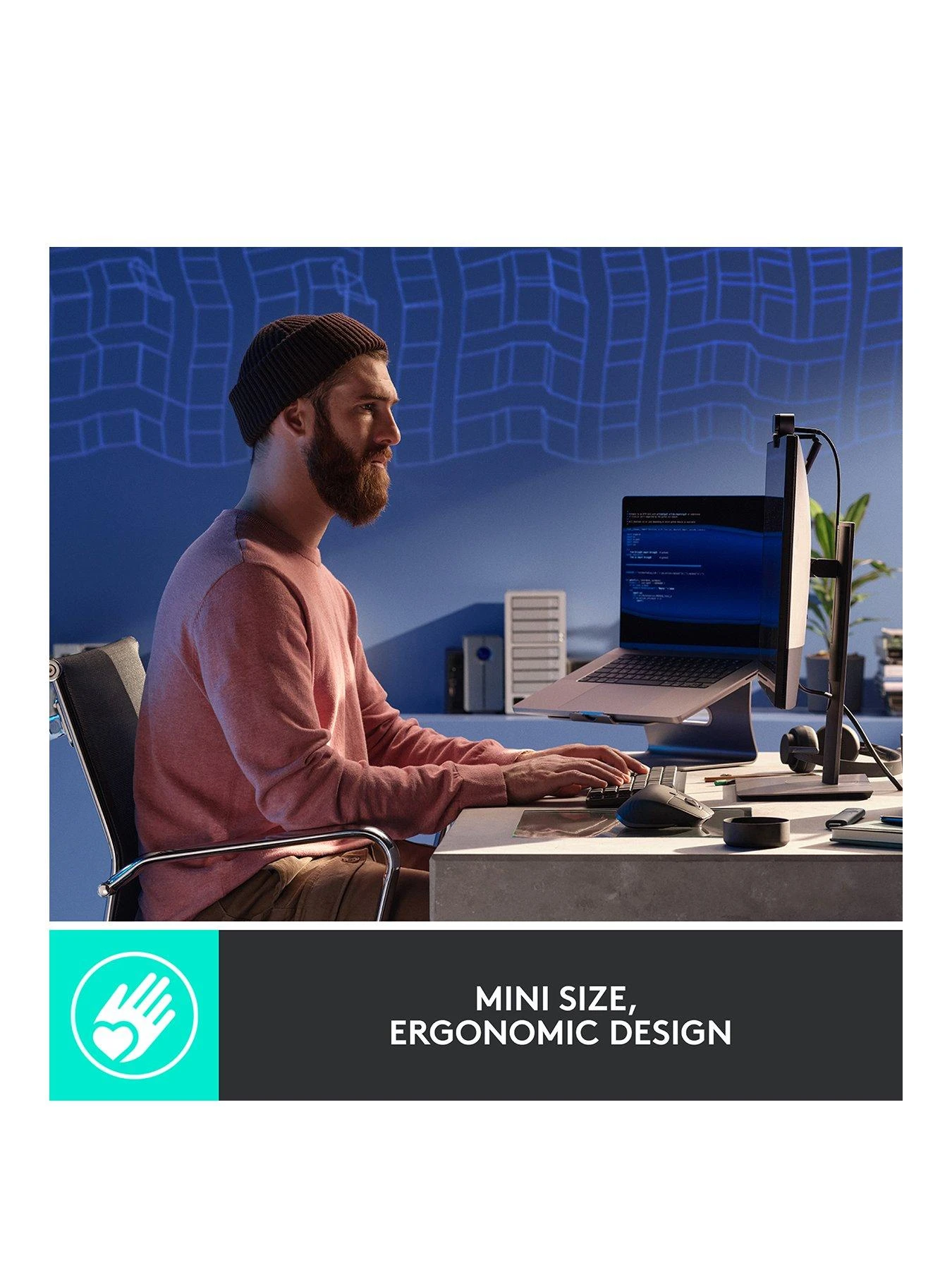 Logitech MX Mechanical Mini Minimalist Wireless Illuminated Keyboard - GRAPHITE - UK - EMEA 5 Logitech MX Mechanical Mini Minimalist Wireless Illuminated Keyboard - GRAPHITE - UK - EMEA - Image 3