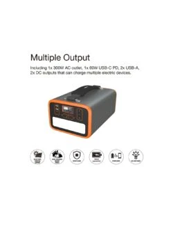 Energizer Power Station 307.2Wh(96,000mAh)AC/DC 300W Outlet, 1xUSB-C PD-65W, 2xUSB-A QC3.0 Power Bank Backup Outdoor Travel Camping Emergency Home 11 Energizer Power Station 307.2Wh(96,000mAh)AC/DC 300W Outlet, 1xUSB-C PD-65W, 2xUSB-A QC3.0 Power Bank Backup Outdoor Travel Camping Emergency Home -Household Appliances Store UZK4A SQ3 0000000099 N A SLa