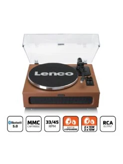 Lenco LS-430BN Turntable With Built-in Speakers - Brown -Household Appliances Store V3R6Y SQ5 0000000143 BROWN SLd1