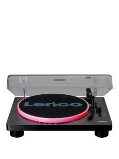 Lenco LS-50LED - Turntable With Speakers, Lights And Music Digitisation