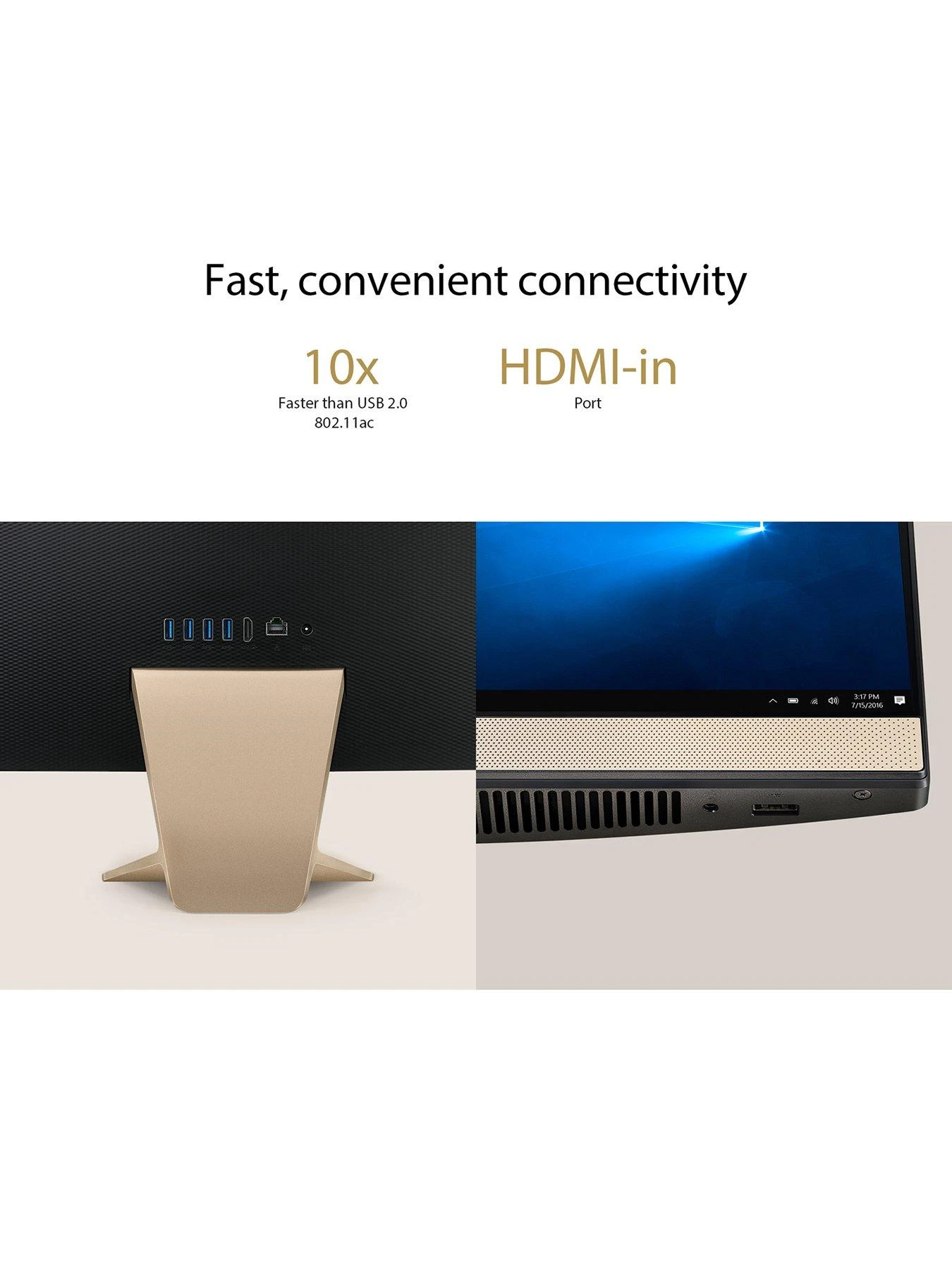 Asus Vivo V241EAT-BA003 All-In-One Desktop PC - 23.8in FHD Touchscreen, Intel Core I7, 16GB RAM, 512GB SSD 8 Asus Vivo V241EAT-BA003 All-In-One Desktop PC - 23.8in FHD Touchscreen, Intel Core I7, 16GB RAM, 512GB SSD - Image 6