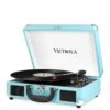 Victrola Journey Portable Record Player (Turquoise) - Bluetooth 5.0 Suitcase Turntable With Built-In Stereo Speakers 2 Victrola Journey Portable Record Player (Turquoise) - Bluetooth 5.0 Suitcase Turntable With Built-In Stereo Speakers -Household Appliances Store VAWRF SQ1 0000000061 TURQUOISE SLf