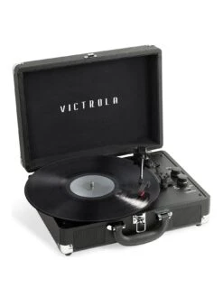 Victrola Journey+ Portable Record Player - Dual Bluetooth 5.0 Suitcase Turntable With Built-In Stereo Speakers