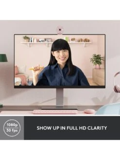 Logitech Brio 300 Full HD Webcam-ROSE -Household Appliances Store VGFJT SQ2 0000000313 ROSE SLd