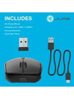 JLab Go Charge Mouse -Household Appliances Store VH5MI SQ4 0000000004 BLACK SLd