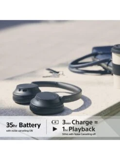 Sony WH-CH720N Noise-Cancelling Wireless Bluetooth Headphones - Up To 35 Hours Battery Life And Quick Charge - Black -Household Appliances Store VH5VX SQ5 0000000004 BLACK SLd1