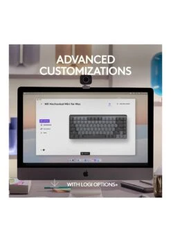 Logitech MX Mechanical Mini For Mac Minimalist Wireless Illuminated Keyboard -Household Appliances Store VI1ZL SQ2 0000000674 SPACE GREY SLb