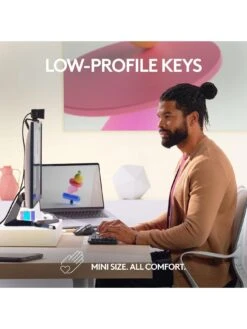 Logitech MX Mechanical Mini For Mac Minimalist Wireless Illuminated Keyboard -Household Appliances Store VI1ZL SQ4 0000000674 SPACE GREY SLd