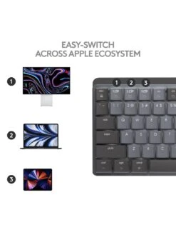 Logitech MX Mechanical Mini For Mac Minimalist Wireless Illuminated Keyboard -Household Appliances Store VI1ZL SQ5 0000000674 SPACE GREY SLd1