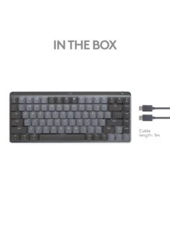Logitech MX Mechanical Mini For Mac Minimalist Wireless Illuminated Keyboard -Household Appliances Store VI1ZL SQ7 0000000674 SPACE GREY SLd3