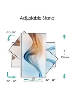 MSI Modern MD241PW 23.8 Inch, Full HD, 75Hz, IPS, USB Type-C, Monitor With Adjustable Stand & Built-in Speakers -Household Appliances Store VIE9B SQ3 0000000004 BLACK SLa