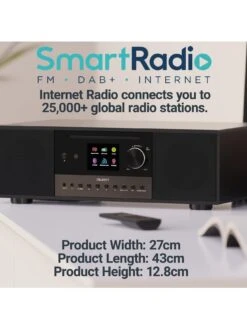 Majority Quadriga CD Music System With Internet, DAB And FM Radio Black 14 Majority Quadriga CD Music System With Internet, DAB And FM Radio Black -Household Appliances Store VIQNS SQ5 0000000004 BLACK SLd1