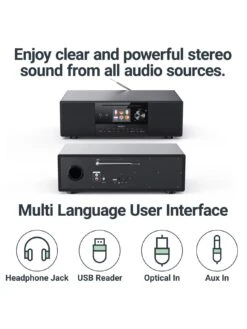Majority Quadriga CD Music System With Internet, DAB And FM Radio Black 15 Majority Quadriga CD Music System With Internet, DAB And FM Radio Black -Household Appliances Store VIQNS SQ6 0000000004 BLACK SLd2