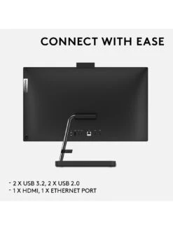 Lenovo IdeaCentre AIO 3 All-In-One Desktop PC - 23.8in FHD, AMD Ryzen 3, 4GB RAM, 512GB SSD - Black -Household Appliances Store VIZW1 SQ5 0000000004 BLACK SLd1