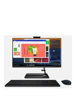 Lenovo IdeaCentre AIO 3 Desktop PC - 23.8in FHD, AMD Ryzen 5, 8GB RAM, 512GB SSD - Black