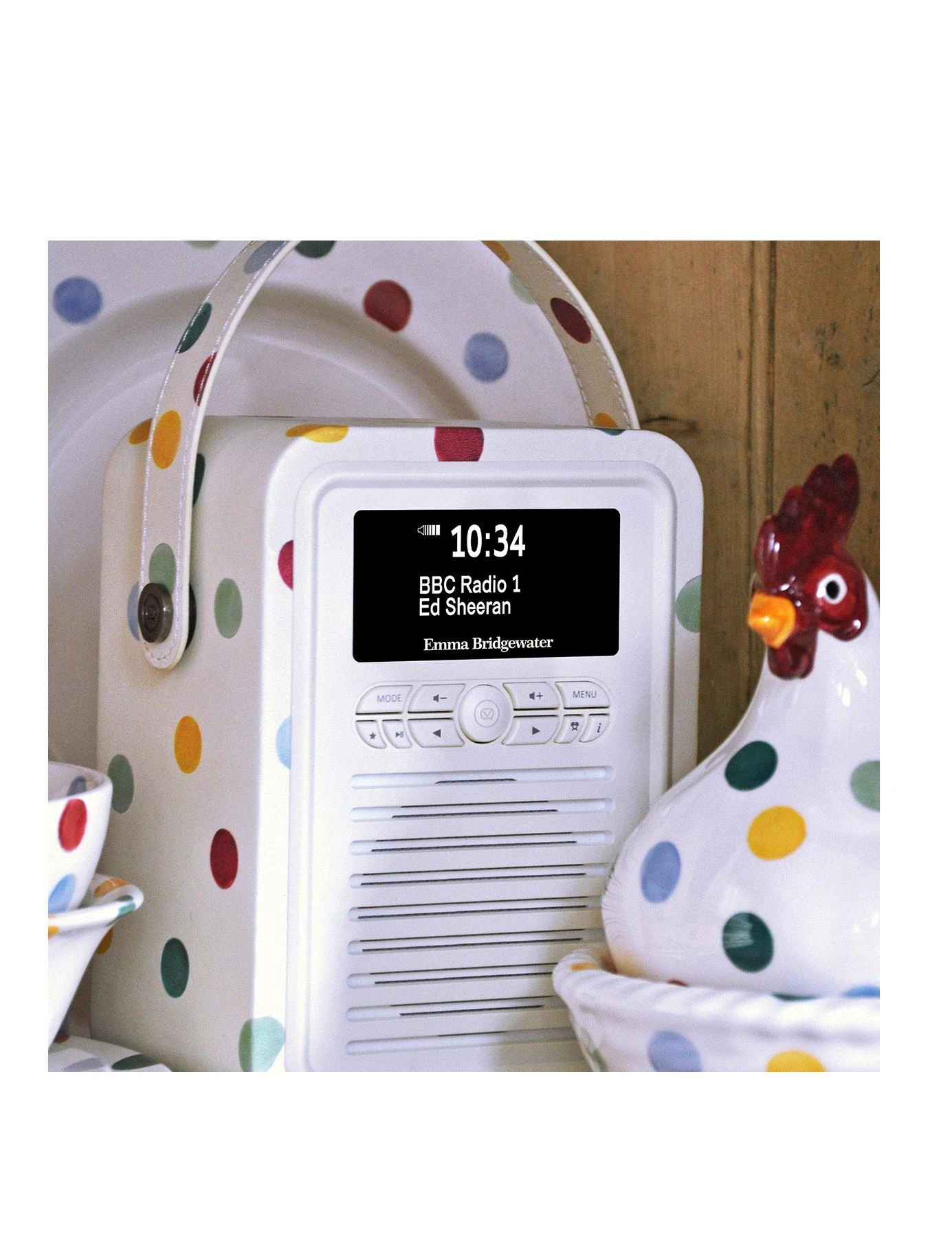 VQ Retro Mini Portable DAB Radio With Bluetooth - Polka Dot 4 VQ Retro Mini Portable DAB Radio With Bluetooth - Polka Dot - Image 2