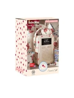 VQ Retro Mini Portable DAB Radio With Bluetooth - Pink Hearts -Household Appliances Store VJ1XB SQ6 0000000067 CREAM SLd2