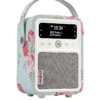 VQ Cath Kidson Mini Portable DAB+ Digital Radio With Bluetooth - Antique Rose -Household Appliances Store VJ1XC SQ1 0000000067 CREAM SLf