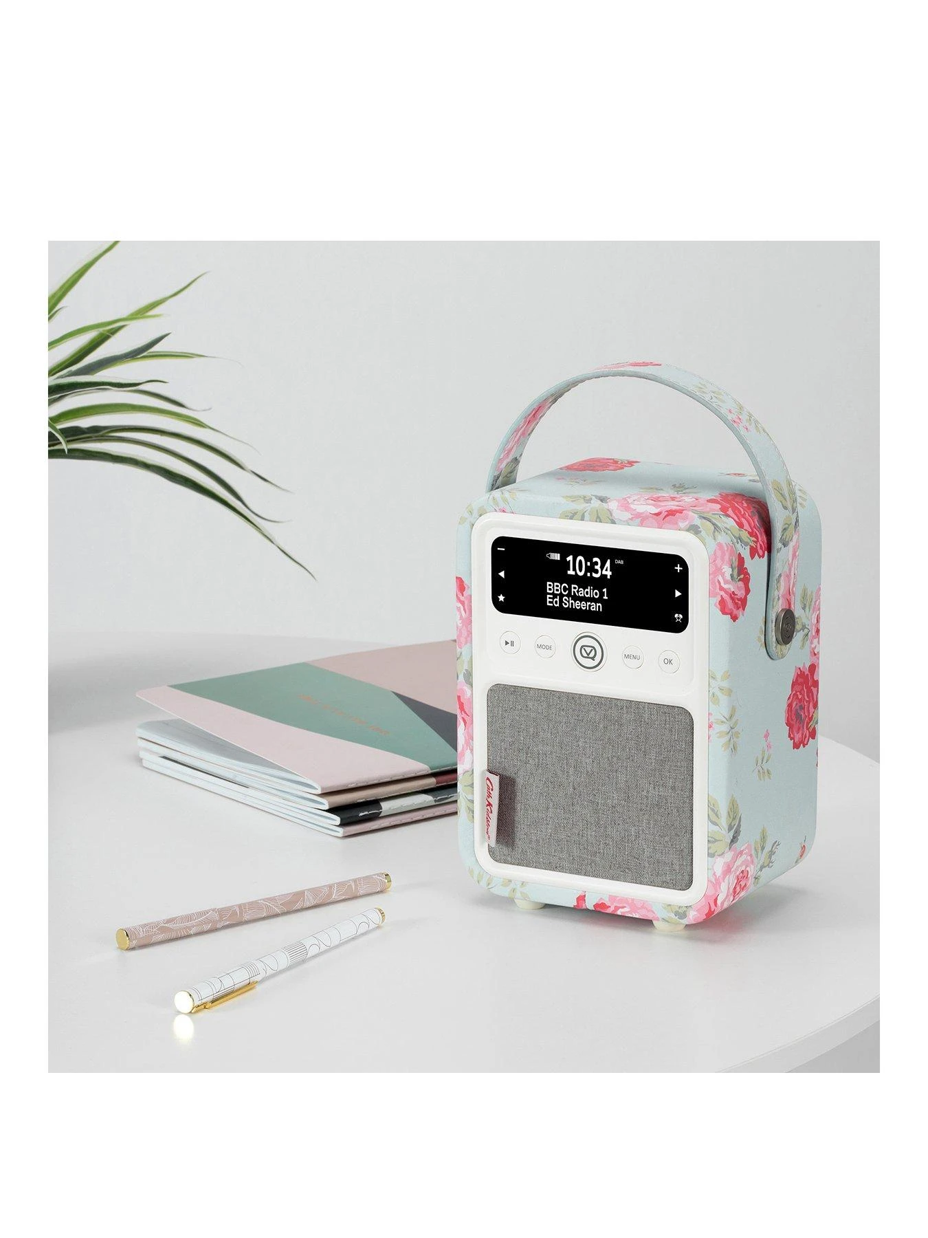 VQ Cath Kidson Mini Portable DAB+ Digital Radio With Bluetooth - Antique Rose 4 VQ Cath Kidson Mini Portable DAB+ Digital Radio With Bluetooth - Antique Rose - Image 2