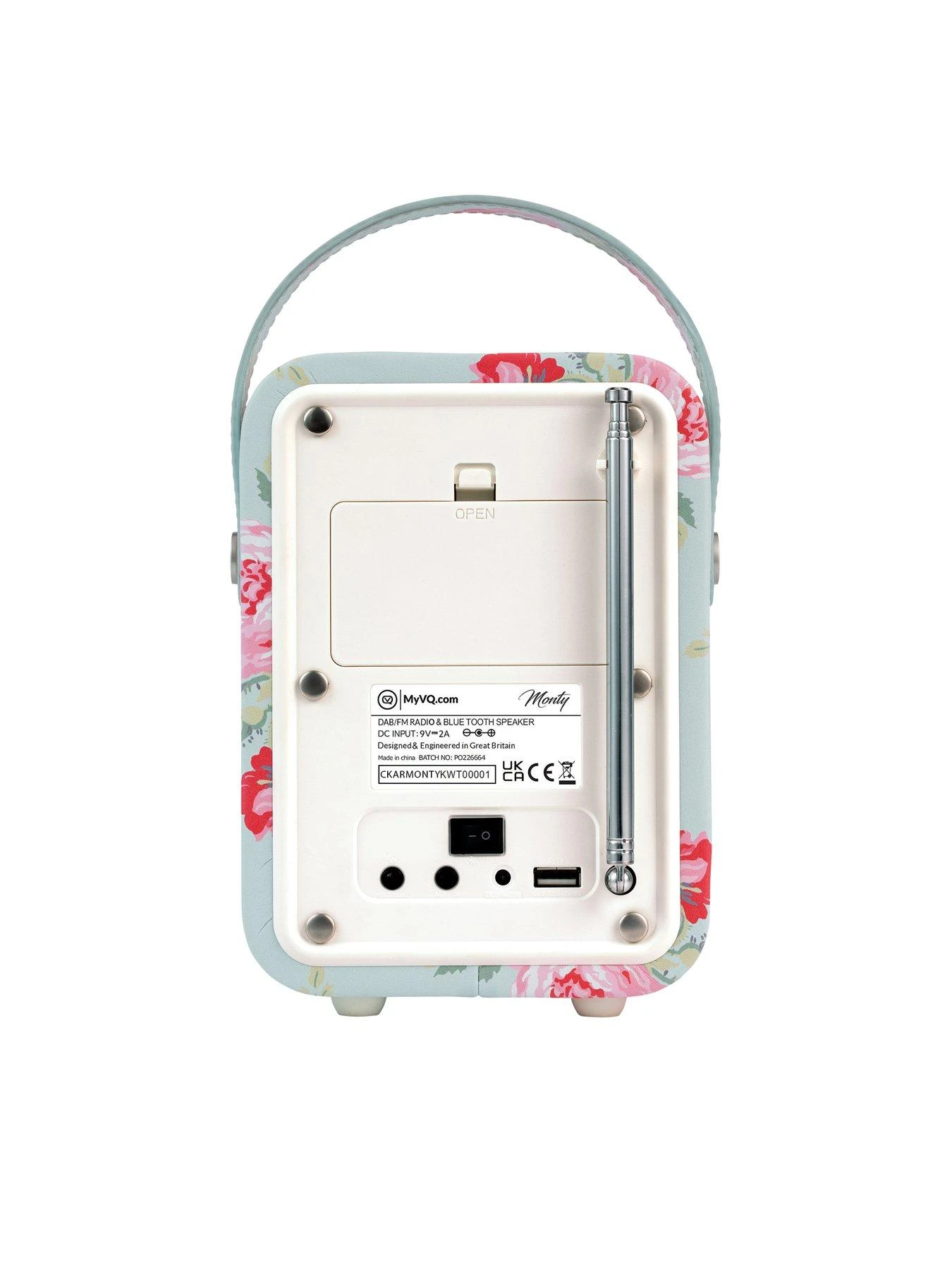 VQ Cath Kidson Mini Portable DAB+ Digital Radio With Bluetooth - Antique Rose 7 VQ Cath Kidson Mini Portable DAB+ Digital Radio With Bluetooth - Antique Rose - Image 5