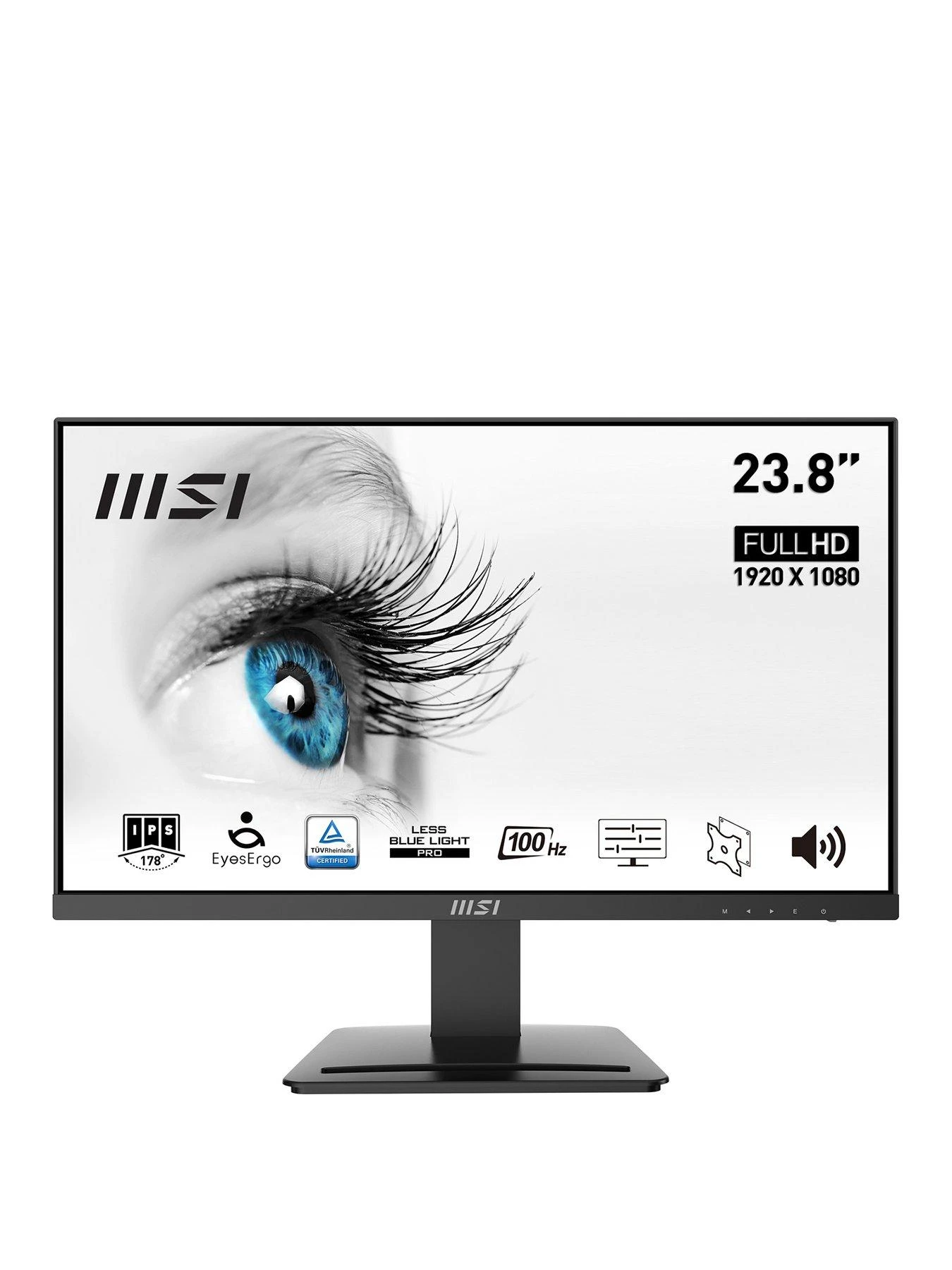 MSI PRO MP243X 24 Inch, Full HD, 100Hz, IPS, Flat Monitor With Built-in Speakers 3 MSI PRO MP243X 24 Inch, Full HD, 100Hz, IPS, Flat Monitor With Built-in Speakers