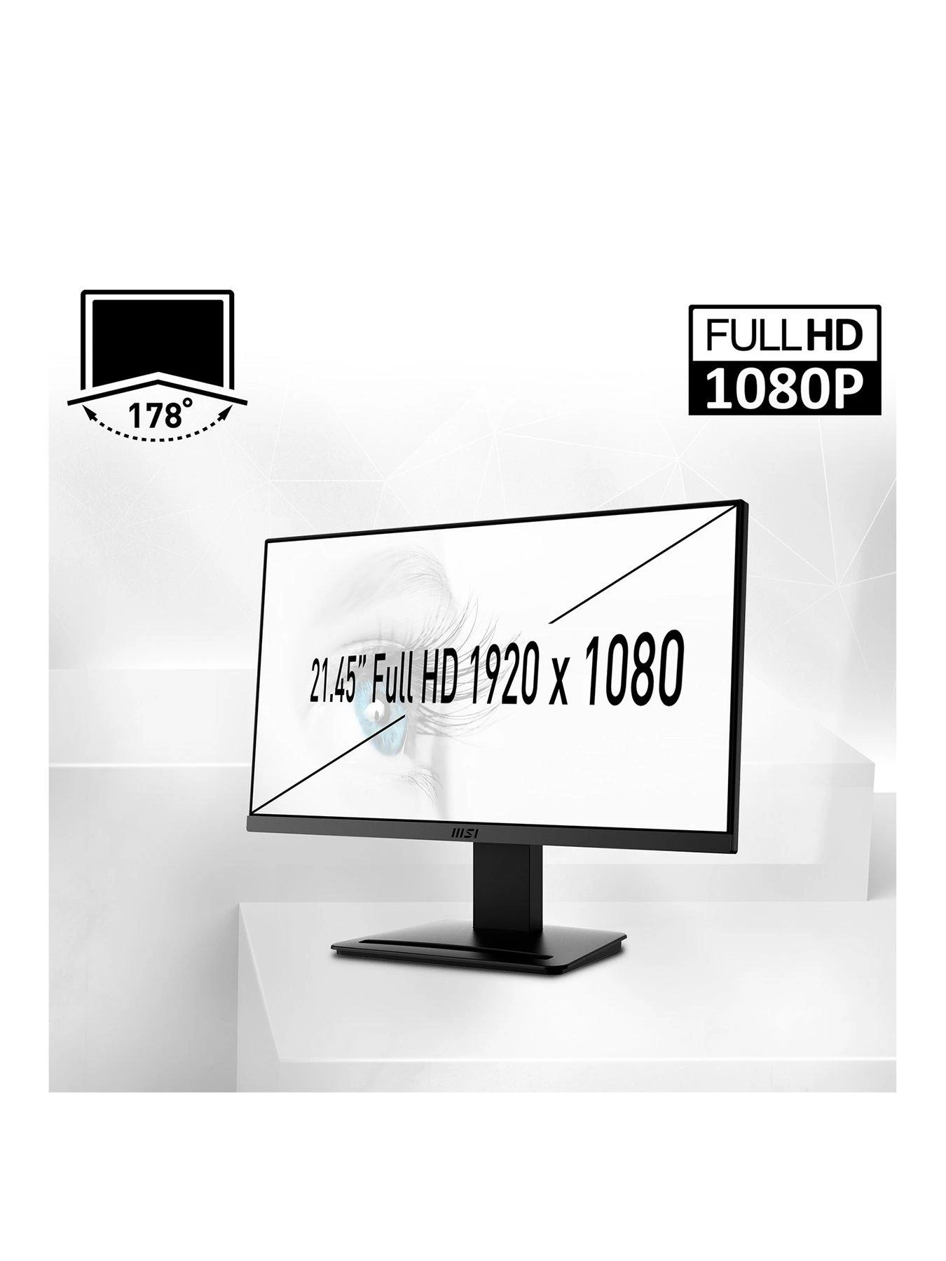 MSI PRO MP243X 24 Inch, Full HD, 100Hz, IPS, Flat Monitor With Built-in Speakers 5 MSI PRO MP243X 24 Inch, Full HD, 100Hz, IPS, Flat Monitor With Built-in Speakers - Image 3