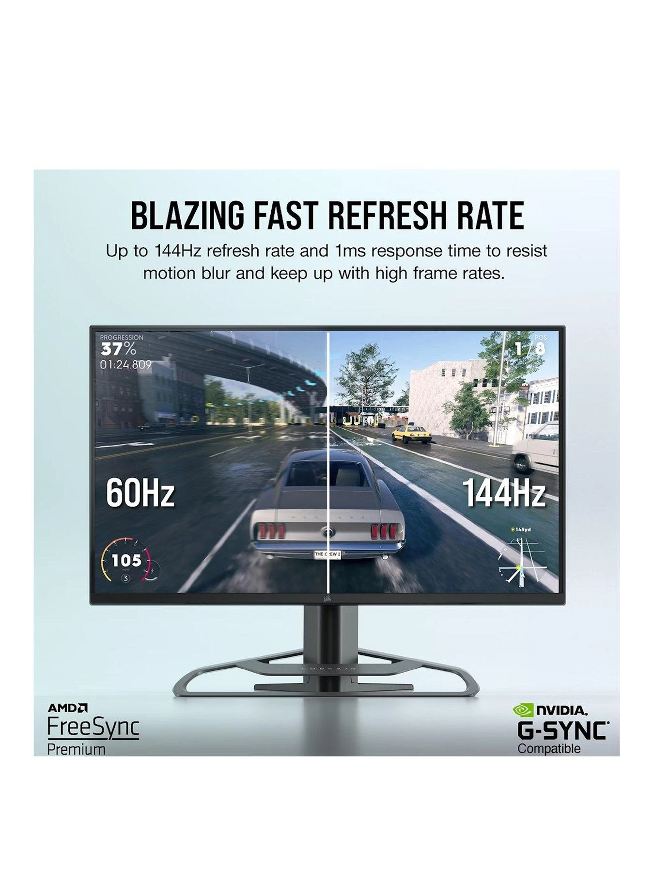 CORSAIR XENEON 32UHD144 32-inch Ultra HD 4K 144Hz Widescreen IPS LED Monitor - Black 5 CORSAIR XENEON 32UHD144 32-inch Ultra HD 4K 144Hz Widescreen IPS LED Monitor - Black - Image 3