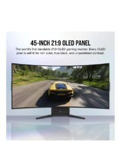 CORSAIR Xeneon Flex 45WQHD240 45-inch Widescreen OLED Black Bendable Monitor -Household Appliances Store VJ84R SQ3 0000000004 BLACK SLa